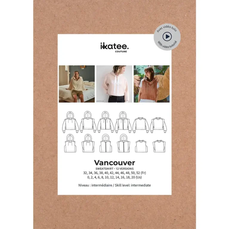 Patron sweat femme VANCOUVER par Ikatee