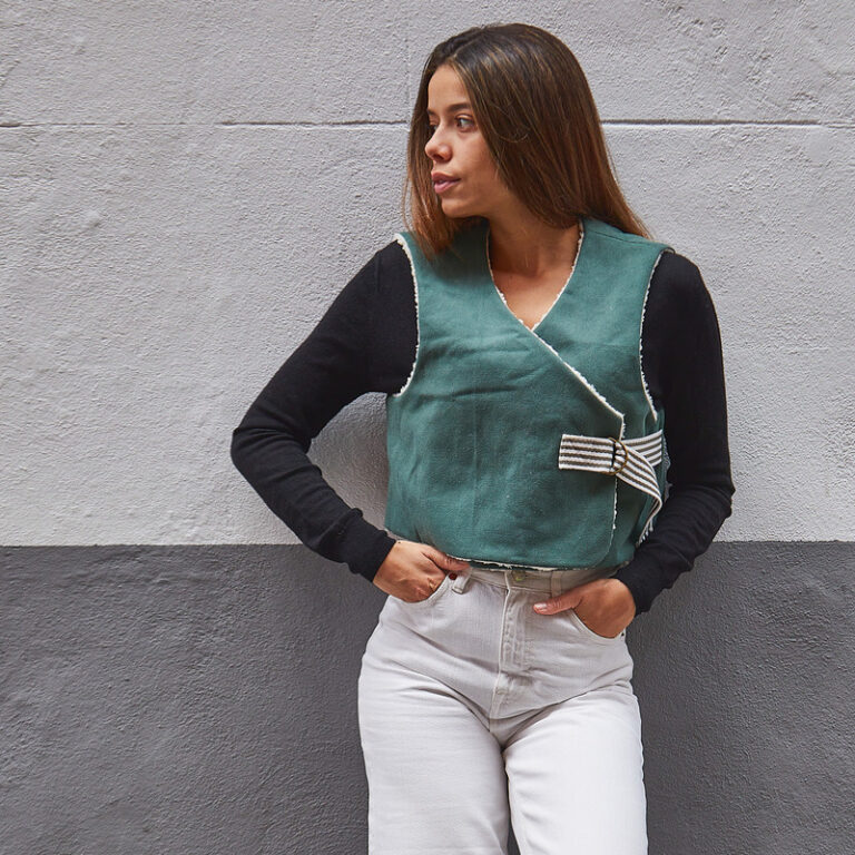 Patron gilet sans manche femme RABAT par Ikatee