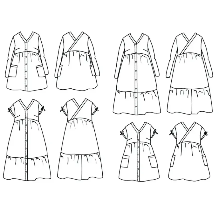 Patron robe femme ANNA MUM de Ikatee