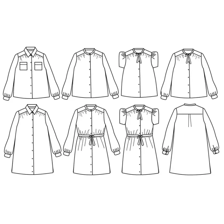 Patron blouse et robe femme ALEX MUM par Ikatee