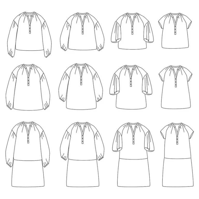 Patron blouse et robe femme OKINAWA par Ikatee