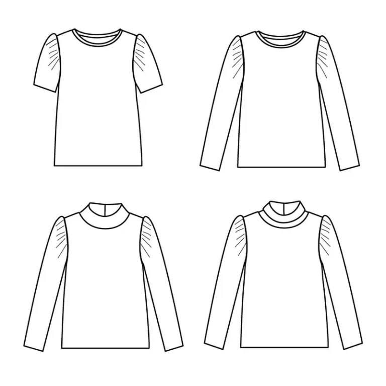 Patron tee-shirt femme LOBELIA par Ikatee