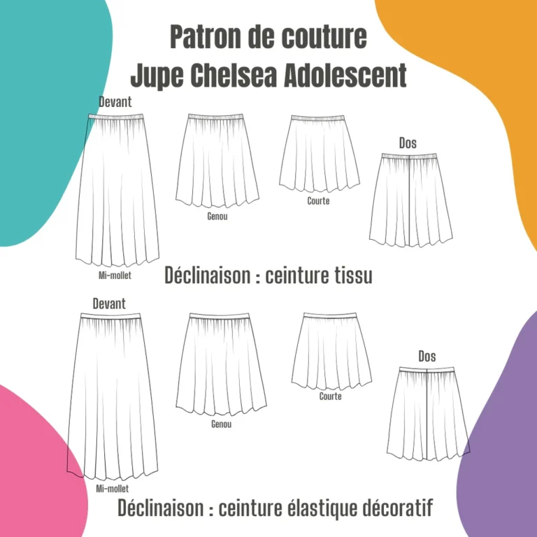 Jupe Chelsea pour ado, par Petit Patron
