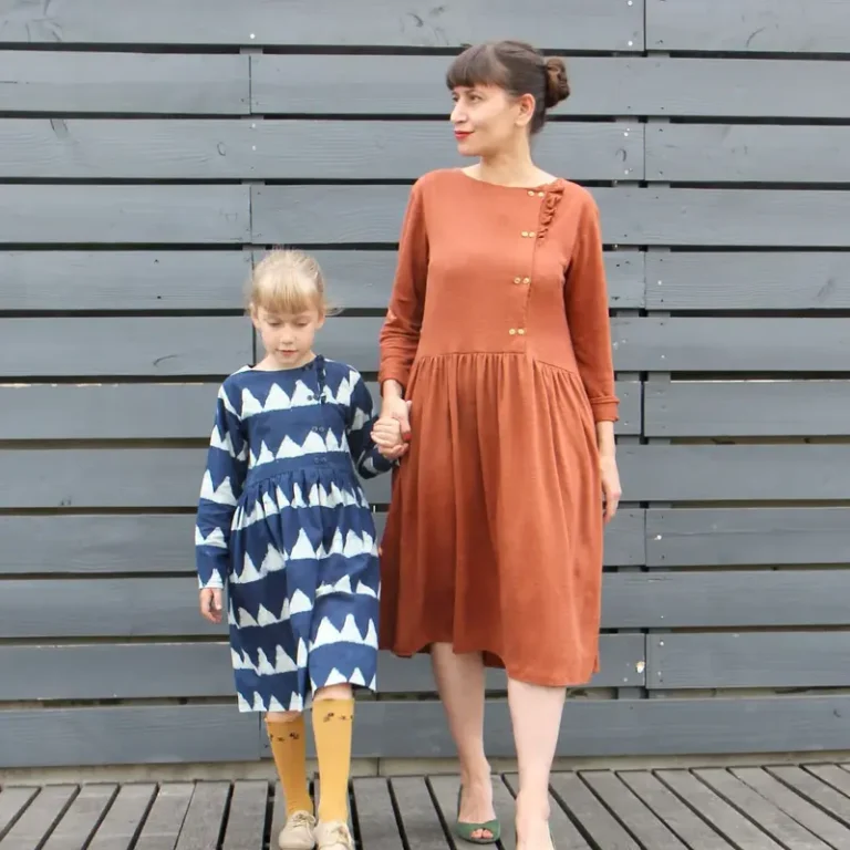 Patron blouse et robe femme ELONA MUM par Ikatee