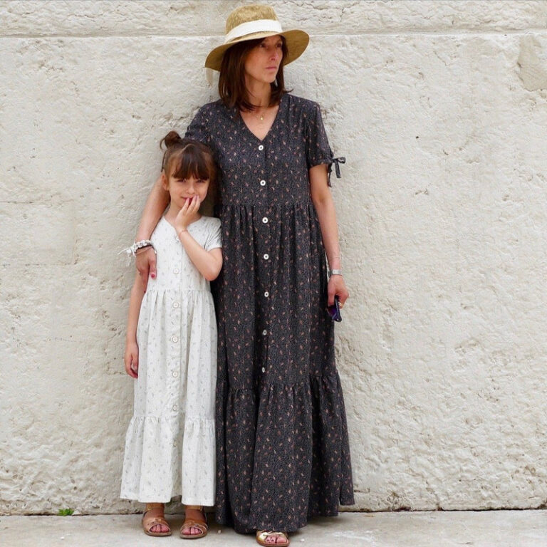 Patron robe femme ANNA MUM de Ikatee