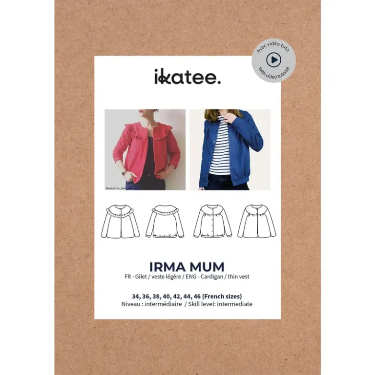 Patron gilet et veste femme IRMA MUM de Ikatee