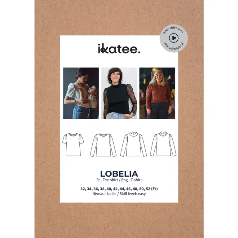 Patron tee-shirt femme LOBELIA par Ikatee