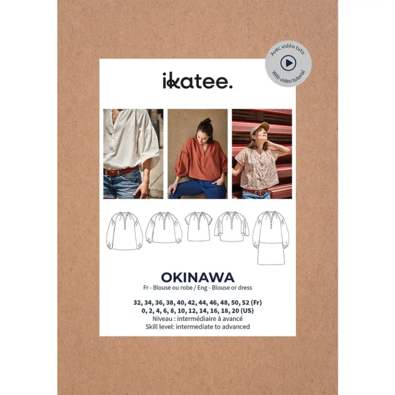 Patron blouse et robe femme OKINAWA par Ikatee