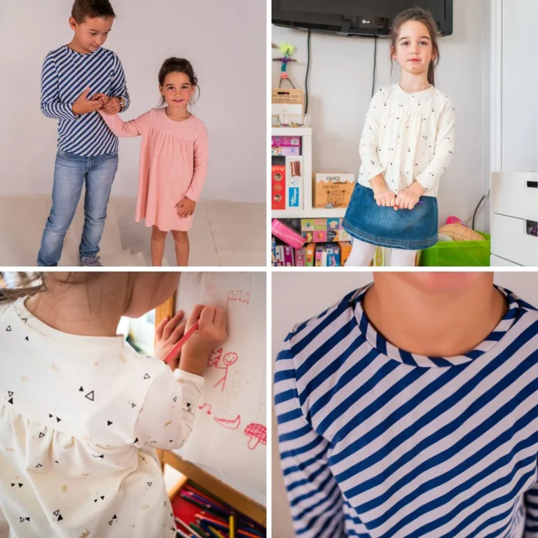 Patrons T-shirt et robe Gaston Enfant (PDF), par Petit Patron
