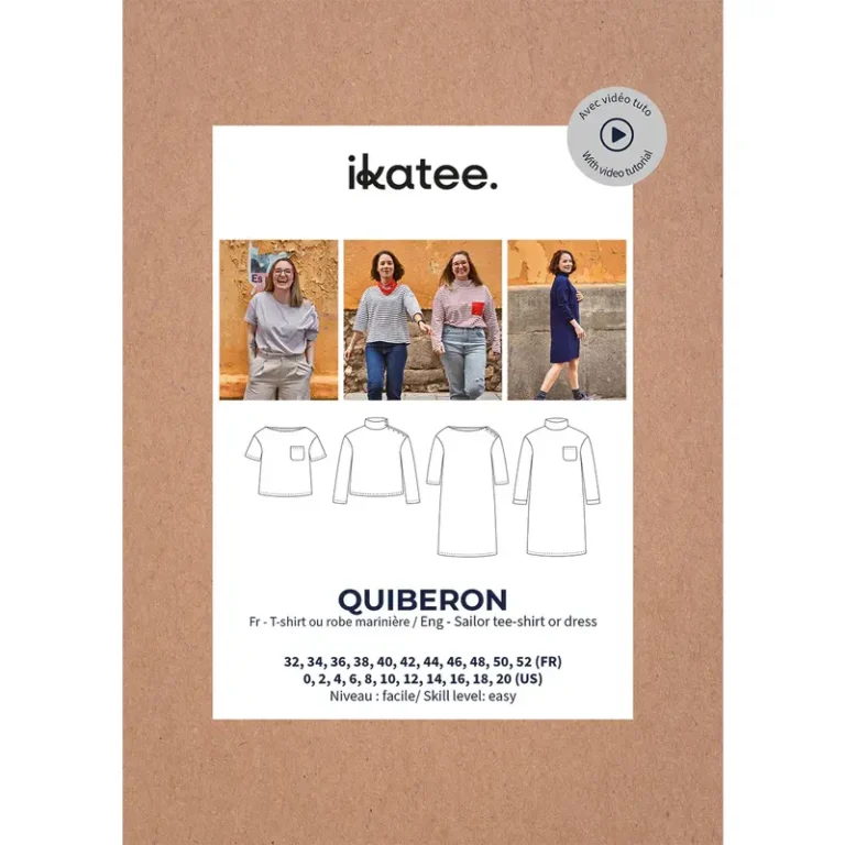 Patron tee-shirt et robe marinière femme QUIBERON par Ikatee