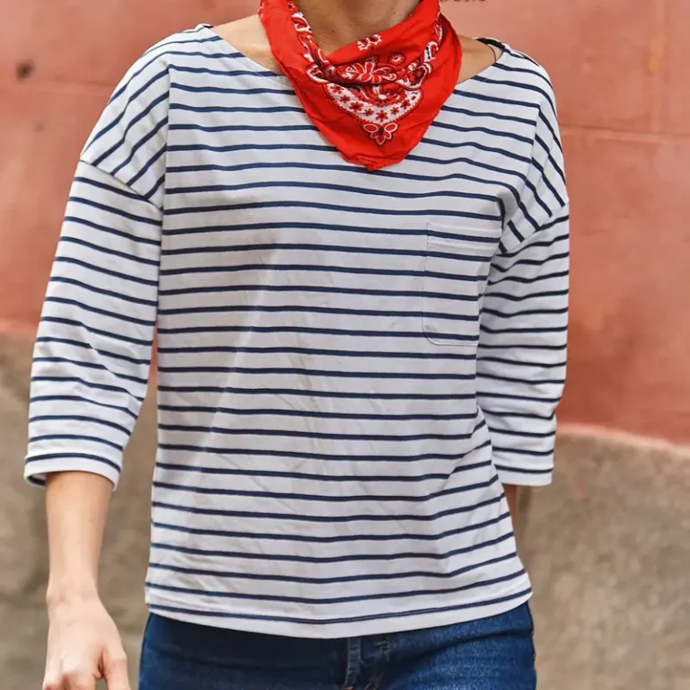Patron tee-shirt et robe marinière femme QUIBERON par Ikatee