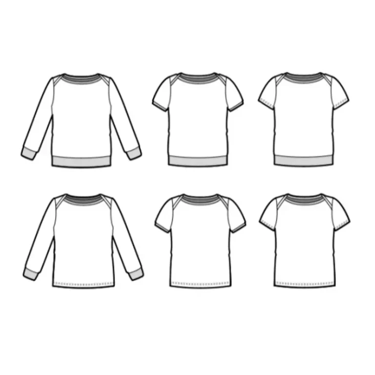 LITCHI : t-shirt, sweat et robe en un patron par Klafoutis