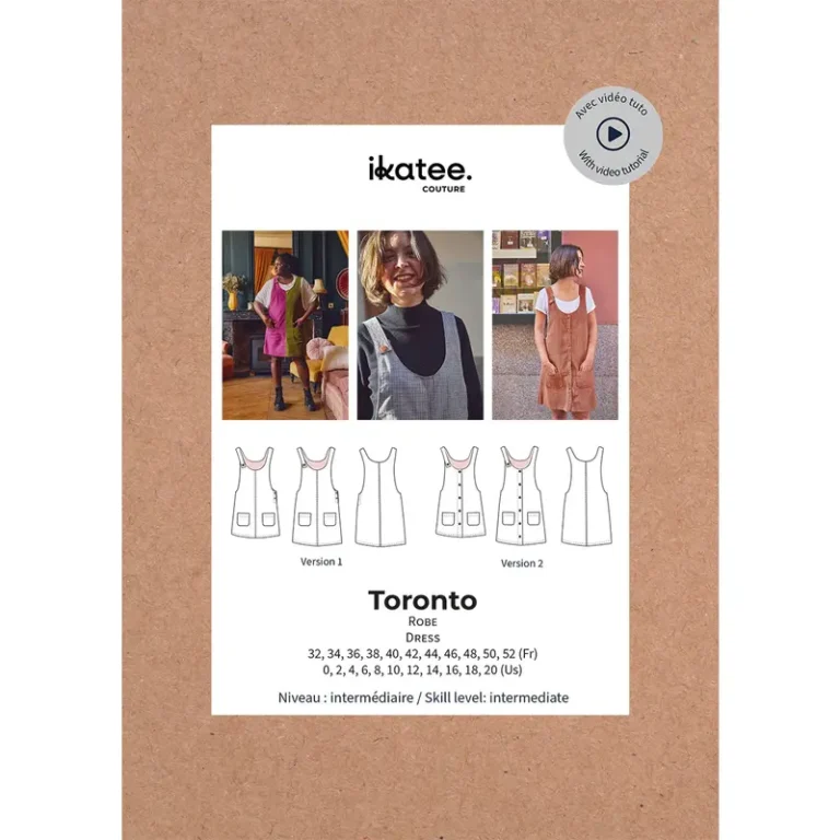 Patron robe femme TORONTO par Ikatee