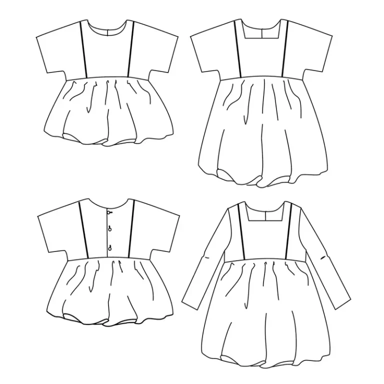 Patron blouse et robe femme SAKURA par Ikatee