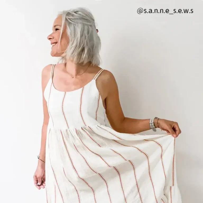 Patron top et robe femme LÉNA MUM pochette par Ikatee