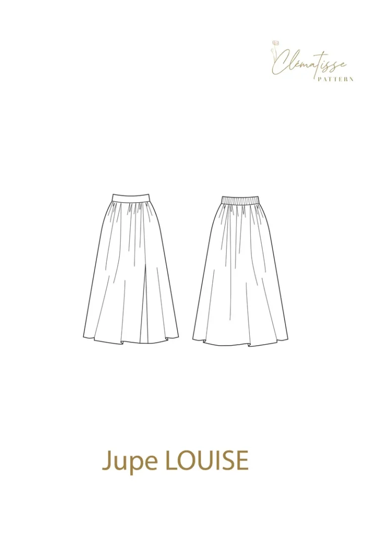 Patron de la jupe LOUISE par Clématisse Pattern