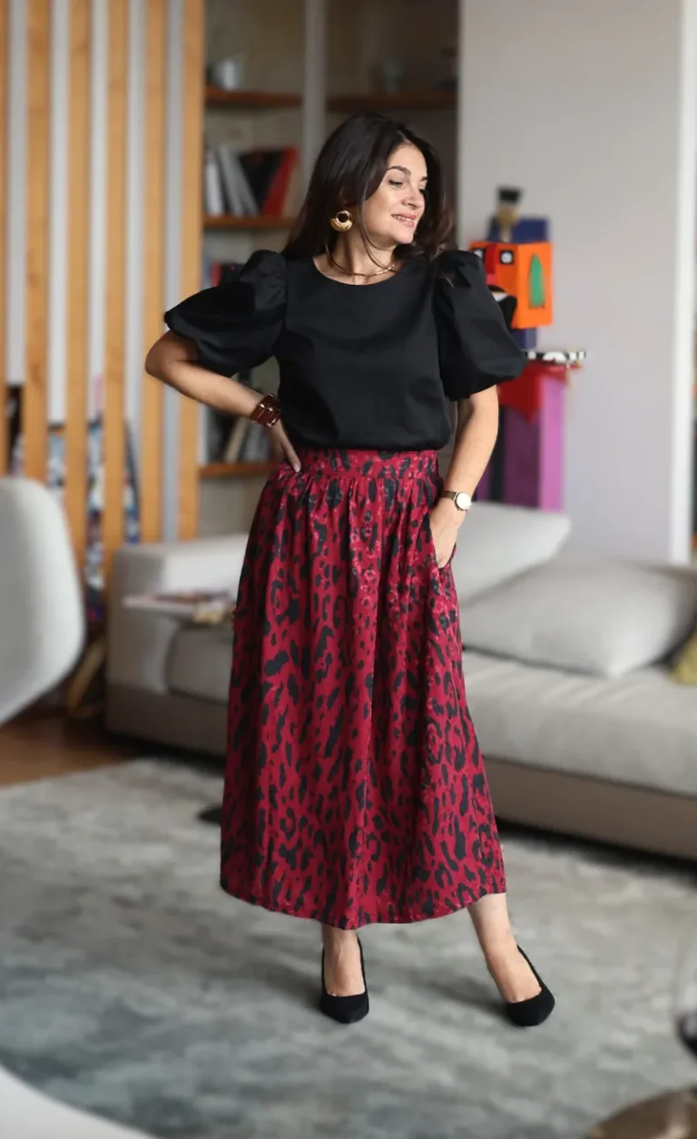 Patron blouse-robe Anaïs par Clématisse Pattern