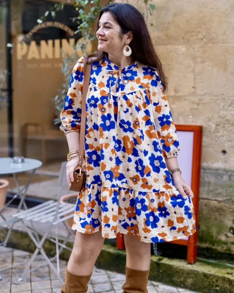 Patron blouse-robe Zélie par Clématisse Pattern