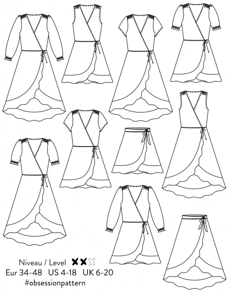 Patron de la robe et jupe Obsession, par Atelier Scämmit