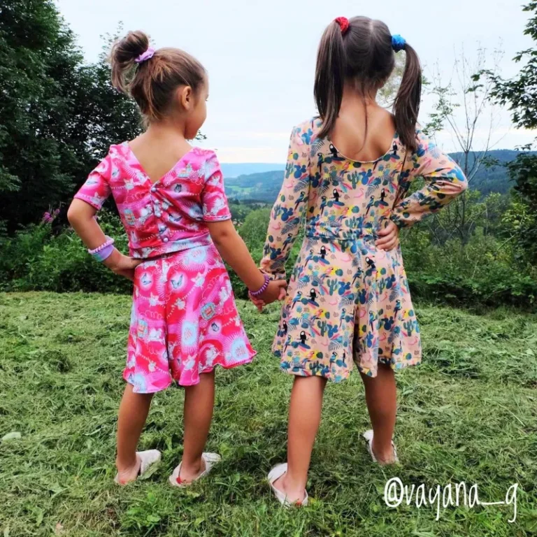 Patron robe, jupe et faux gilet Elvira enfant par Gaël and Sew