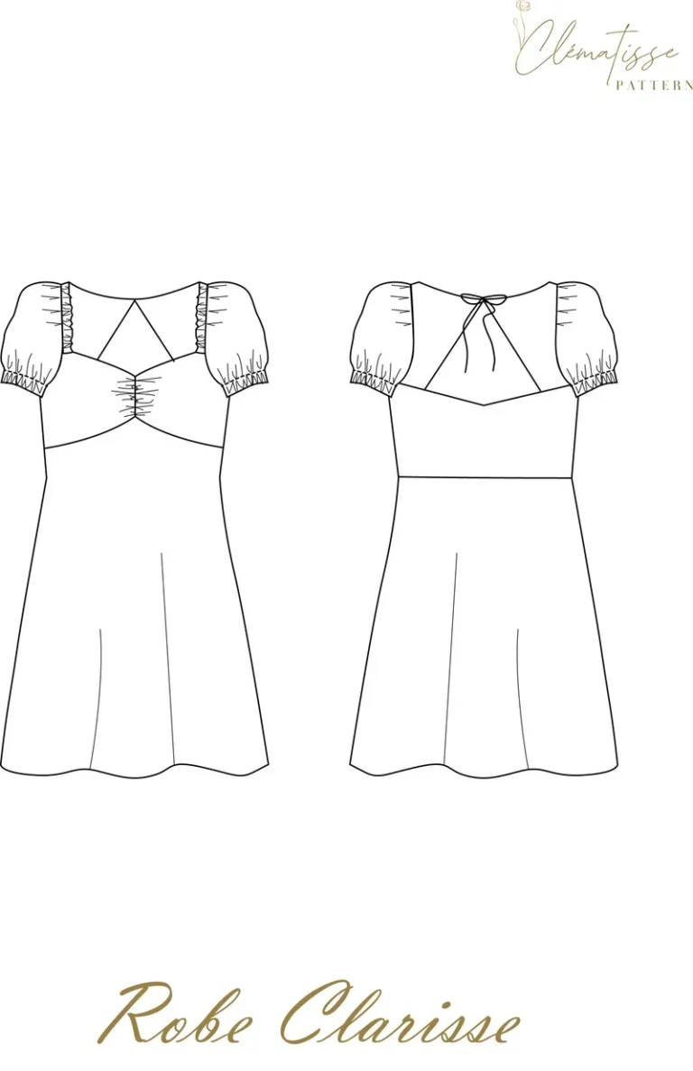 Patron Robe Clarisse par Clématisse Pattern