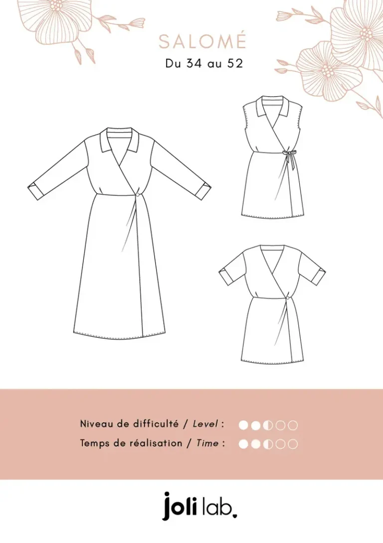 Robe Salomé - Patron Couture PDF ou Pochette par Joli Lab