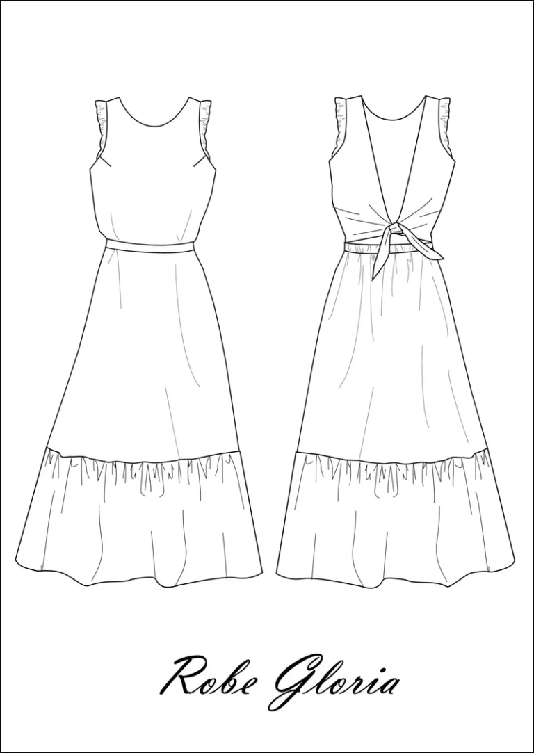 Patron Robe Gloria par Clématisse Pattern