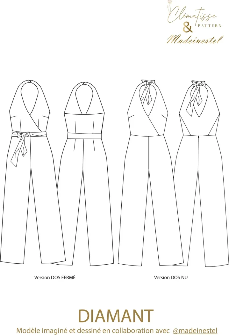Patron combinaison Diamant par Clématisse Pattern