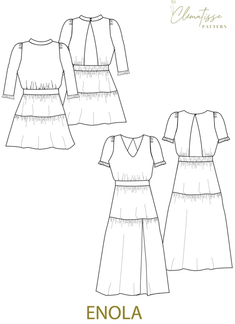 Patron Robe Enola par Clématisse Pattern