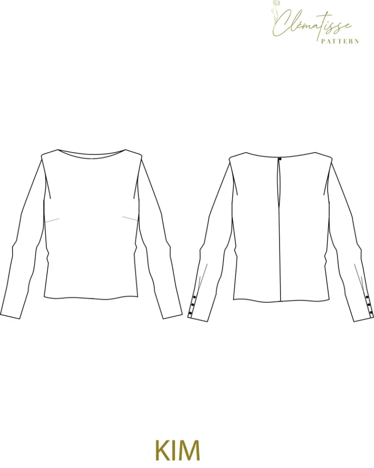 Patron Blouse Kim par Clématisse Pattern