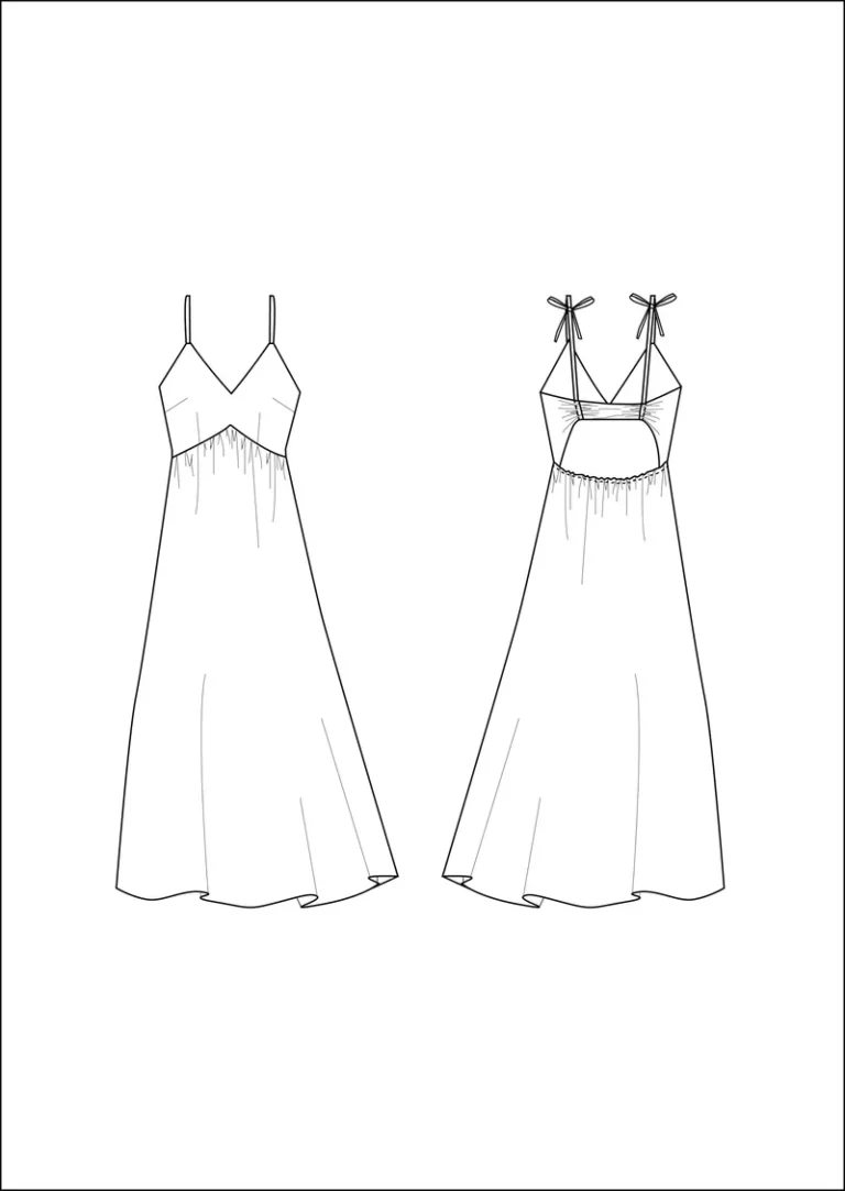 Patron robe Léora par Clématisse Pattern