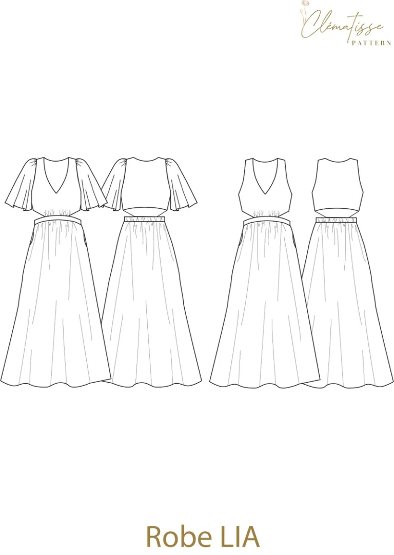 Patron robe Lia par Clématisse Pattern