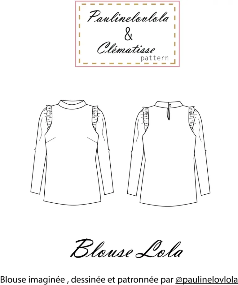 Patron PDF Blouse Lola par Clématisse Pattern