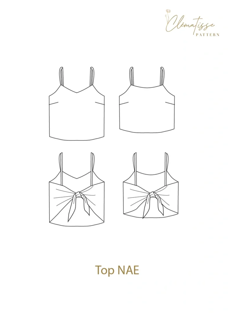 Patron de couture du Top NAE par Clématisse Pattern