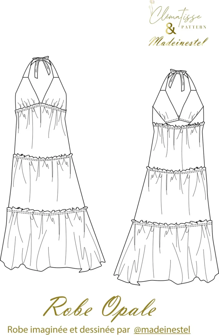 Patron Robe Opale par Clématisse Pattern