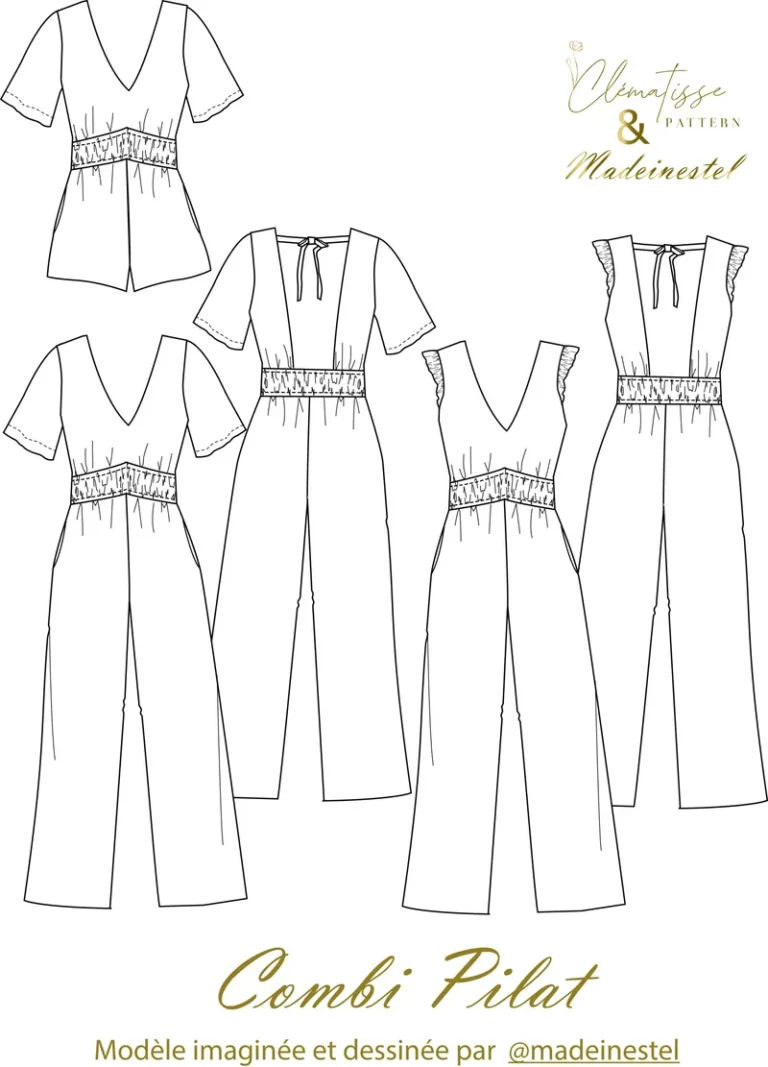 Patron Combinaison Pilat par Clématisse Pattern