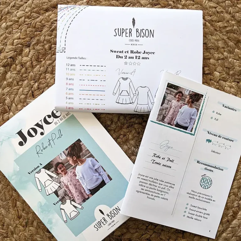 Patron robe et sweat Joyce 2/12 ans Par Super Bison