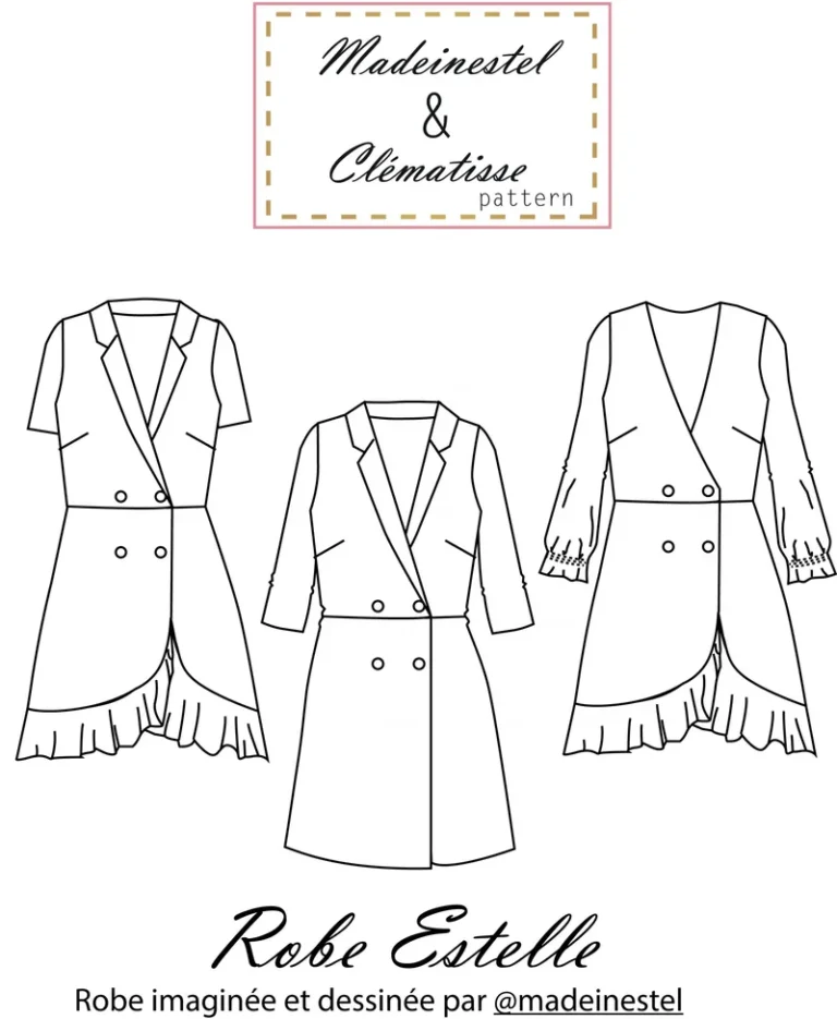 Patron Robe Estelle par Clématisse Pattern