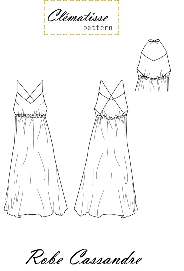 Patron Robe Cassandre par Clématisse Pattern