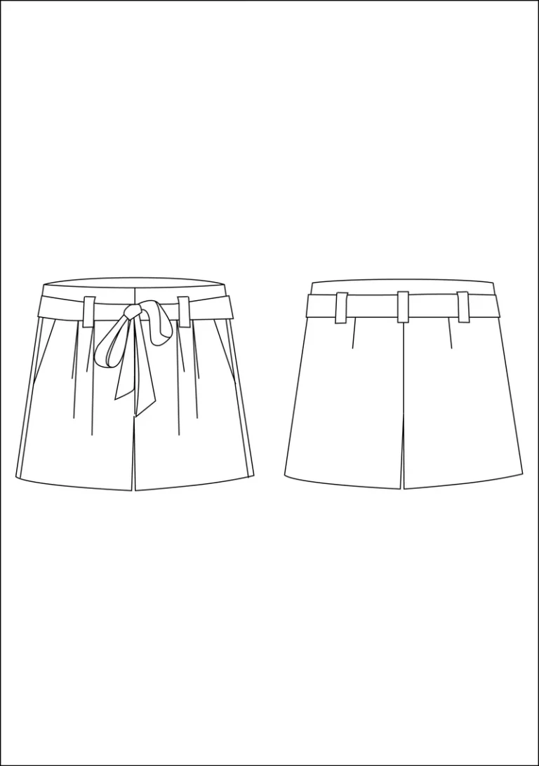 Patron Short Iris par Clématisse Pattern