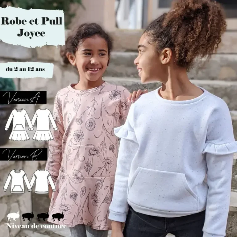 Patron robe et sweat Joyce 2/12 ans Par Super Bison