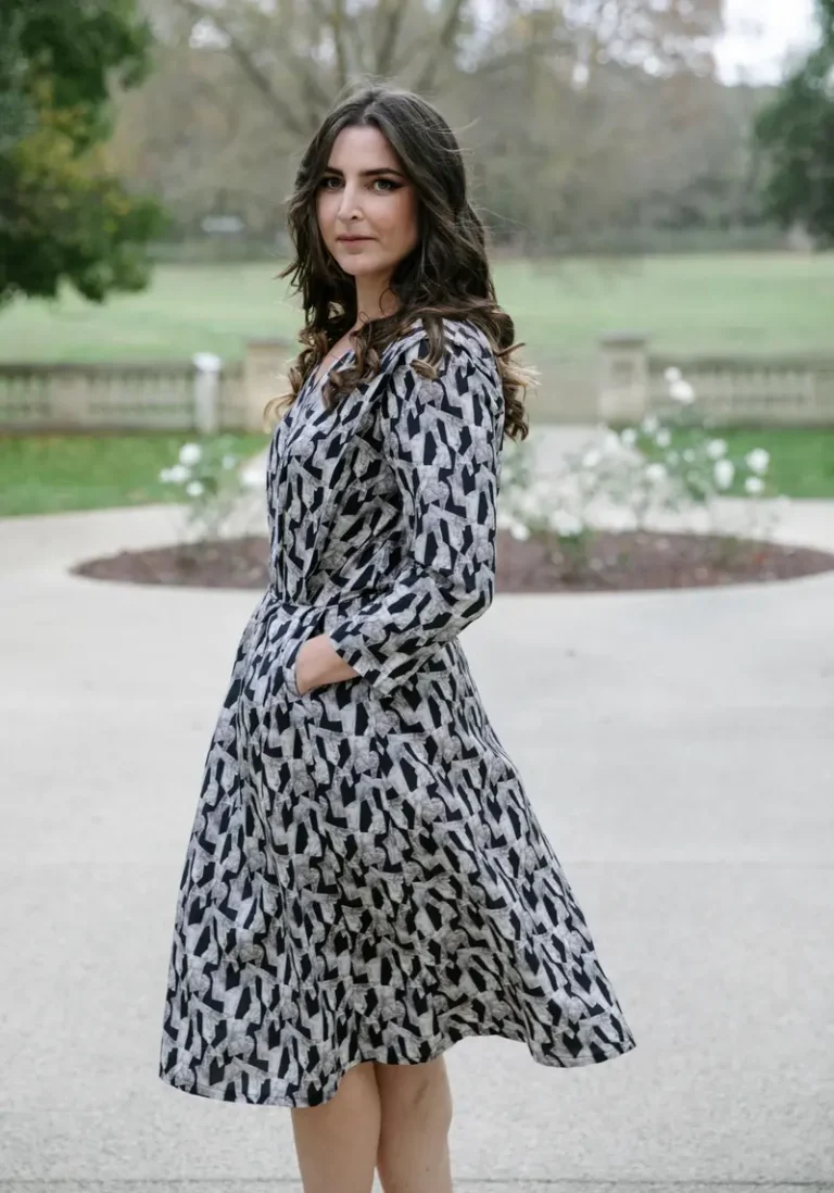 Patron couture robe Notte - Patron pochette par Maison Fauve