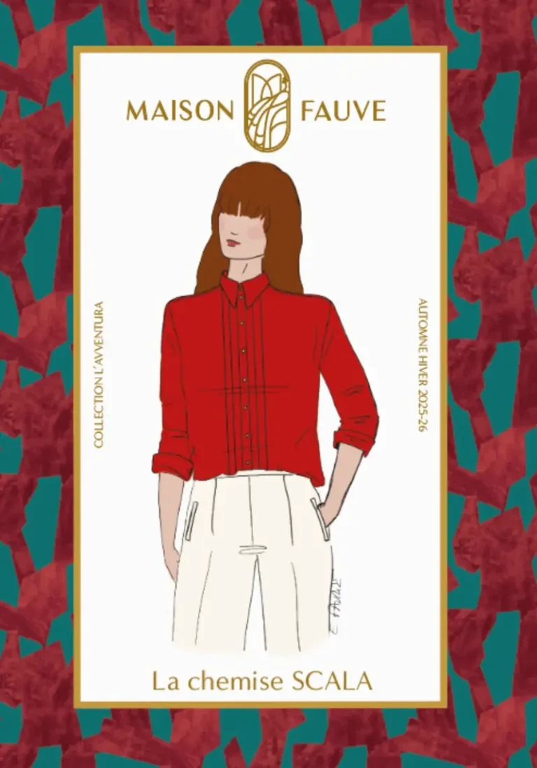 Patron couture chemisier Scala - Patron pochette par Maison Fauve