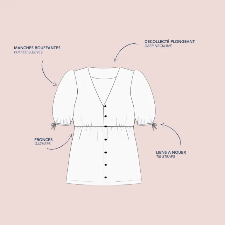 Patron de couture Blouse Florie Lise Tailor