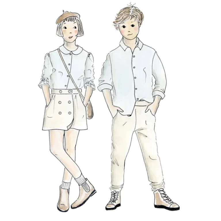 Patron de couture Chemise Sitelle A&A — détail de la pochette et des finitions