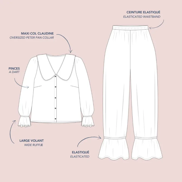 Patron de couture Pyjama Augustus Lise Tailor