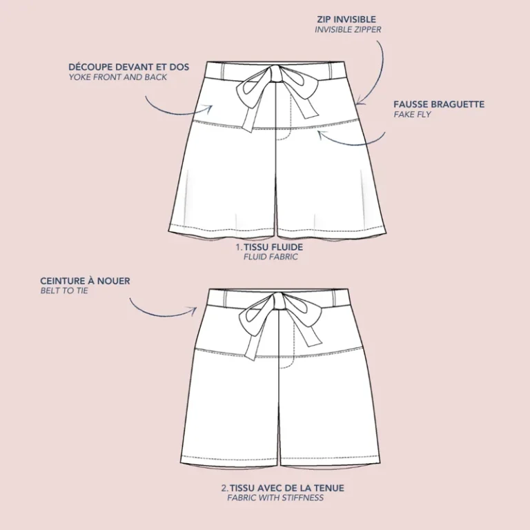 Patron de couture Short Frivole Lise Tailor