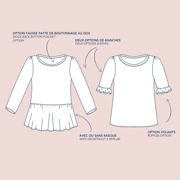 Patron de couture Tee-shirt Frimas Lise Tailor