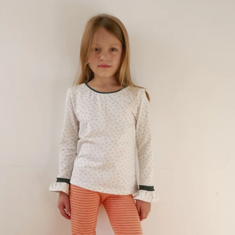 Patron de couture tee-shirt fille Sohel Petits D'om, modèle cousu photo 10