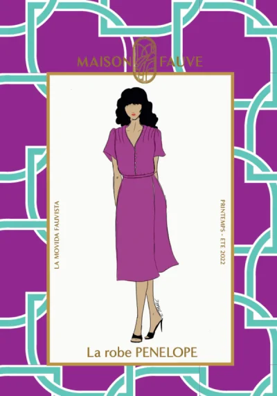Patron couture robe Pénélope par Maison Fauve